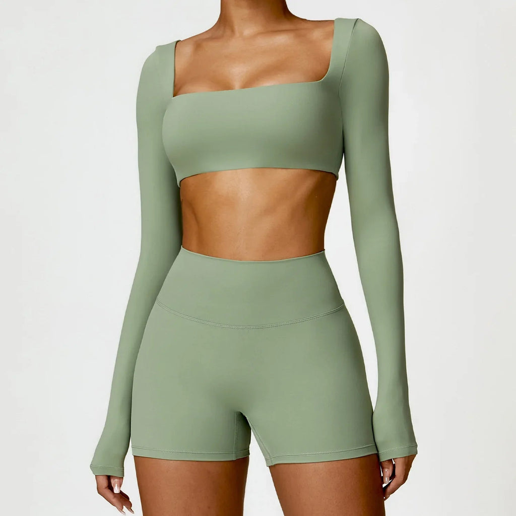ElevateFit 2-Piece Yoga Ensemble: Comfort Meets Style THRIXINE