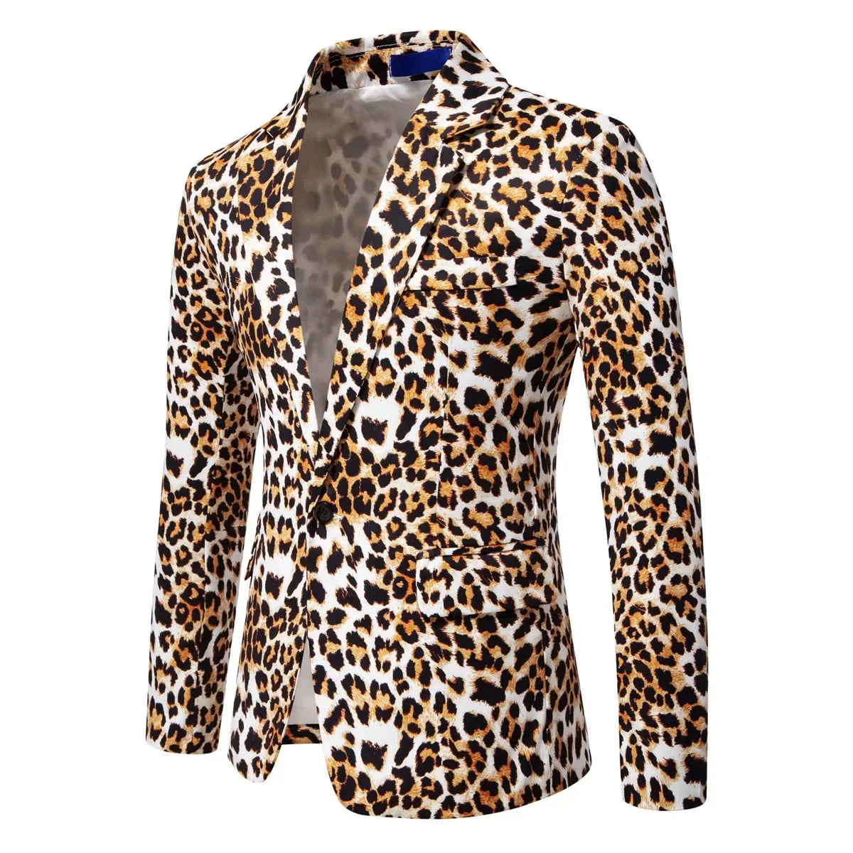Men's Suit Jacket Leopard Print Suit Business Casual Party Suit Jacket Men Blazer  Coat Men Pi-Mart