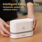 Aroma Diffuser Air Humidifier Ultrasonic Cool Mist Maker With LED Lighting Simulation Colorful Flame Fragrance Machine Lootquake LLC