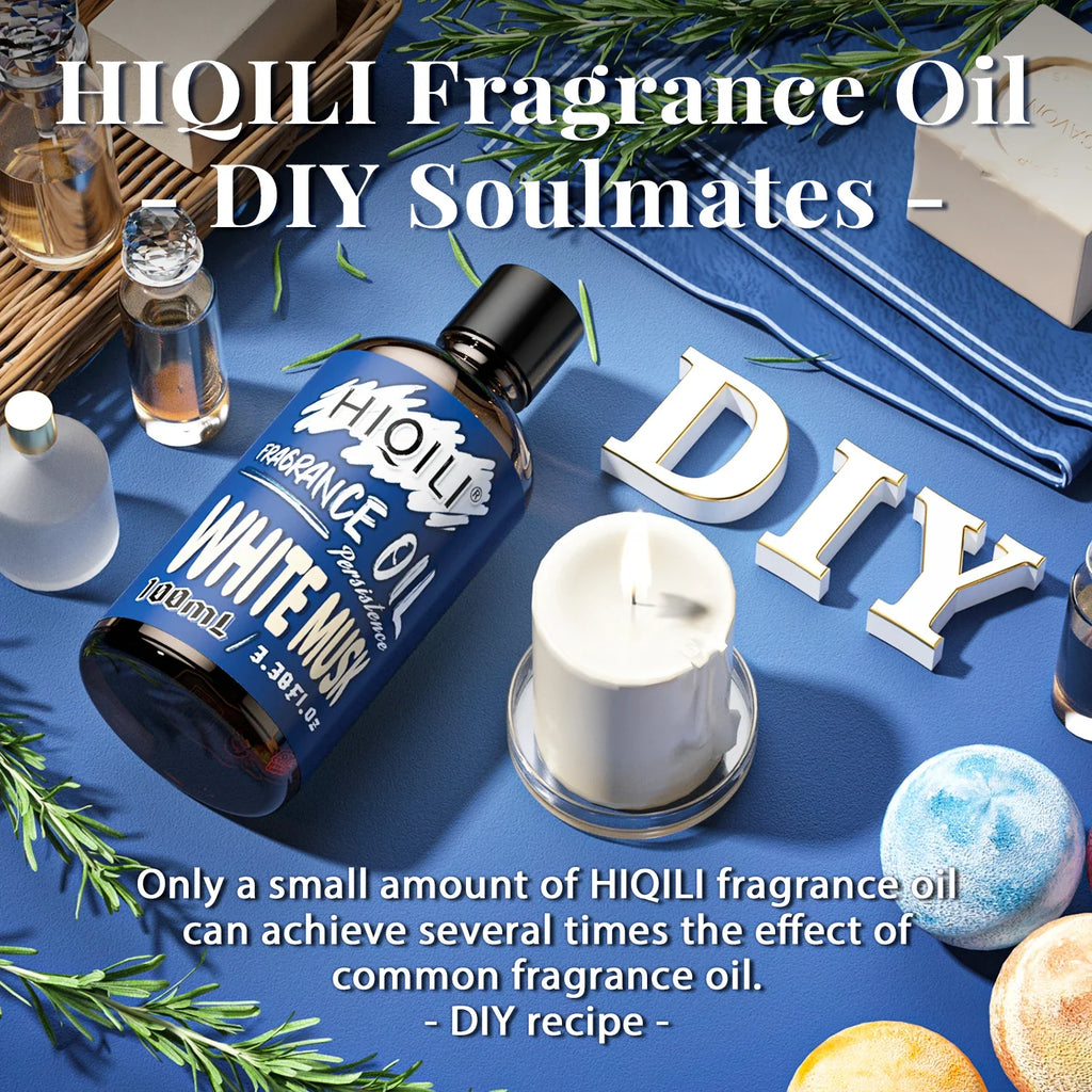 HIQILI 100ML White Musk Fragrance Oil for Diffuser, Humidifier, Candle Soap Making, Massage, Gifts, DIY Product Lootquake LLC