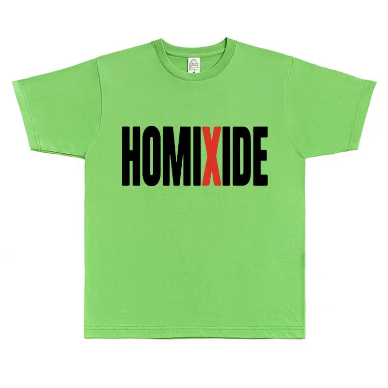 Rapper Homixide Gang Graphic T-shirt Playboi Carti Opium Merch Tshirt Men Women Hip Hop Oversized T Shirts Male Cotton Tops Tees Lootquake LLC