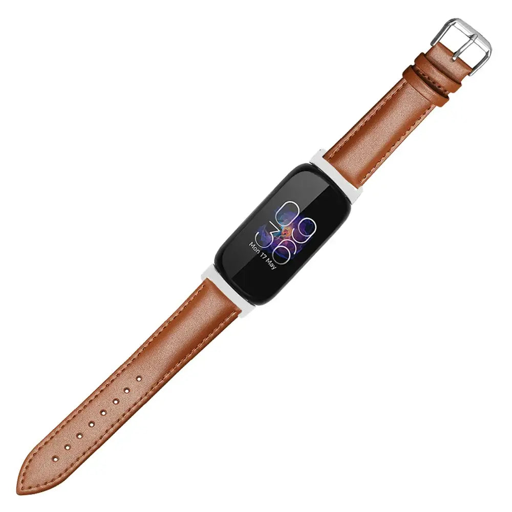 Fitbit Inspire 3, 2, 1, HR Leather Band - Genuine Strap - SJB-DIAMOND ELITES