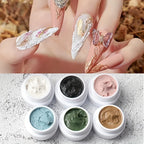 6 Colors Gel Nail Art Plaster Effect 3D Sand Texture No Need Top Coat Gel Polish UV Nail Polish Lacquer Varnish Lootquake LLC