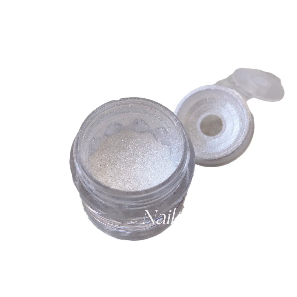 Moonlight Mirror Nails Powder Pearl White Nails Glitter Aurora Shining Pigment Chrome Dust Nail Art Supplies Decoration Lootquake LLC