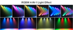 Yiflamefly 4Pcs 30W Par Lights 4x8W LED RGBWYP+CYAN DJ Light Remote & DMX Controlled Stage Light For Wedding Party Club Disco