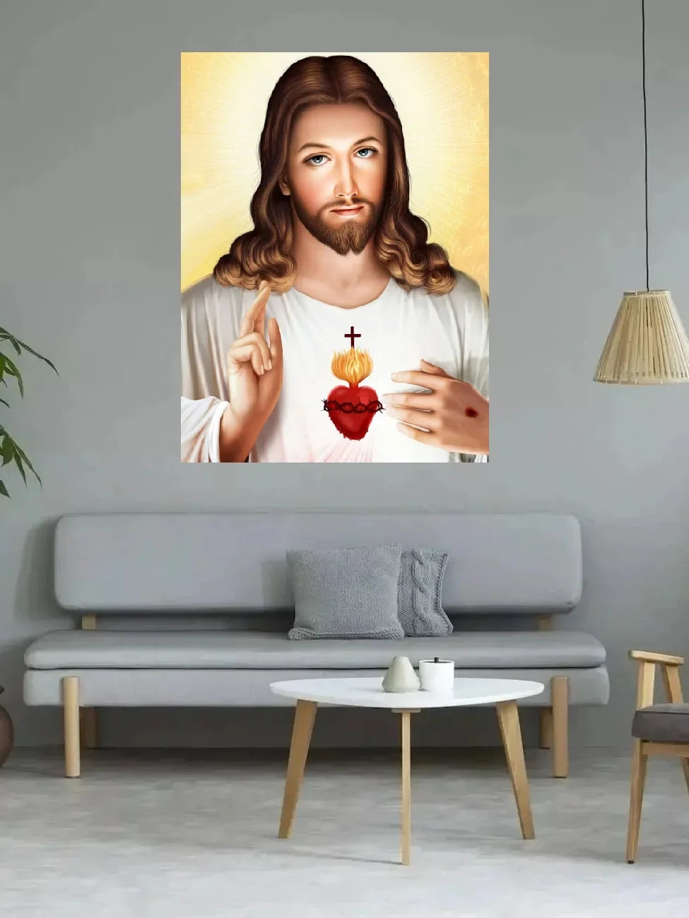 JESUS CHRIST, Art Picture Print Silk Poster,Home Wall Decor Pi-Mart