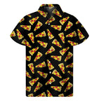 3D Print Pepperoni Pizza Graphic Aloha Shirts For Men Short Sleeve Oversized Beach Hawaii Shirts Mens Button Up Tee Shirt Tops Lootquake LLC