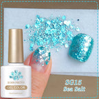BORN PRETTY 10ml Reflective Glitter Gel Nail Polish Carat Mirage Sparkling Color Shine UV LED Soak Off Semi-Permanant Varnish Lootquake LLC