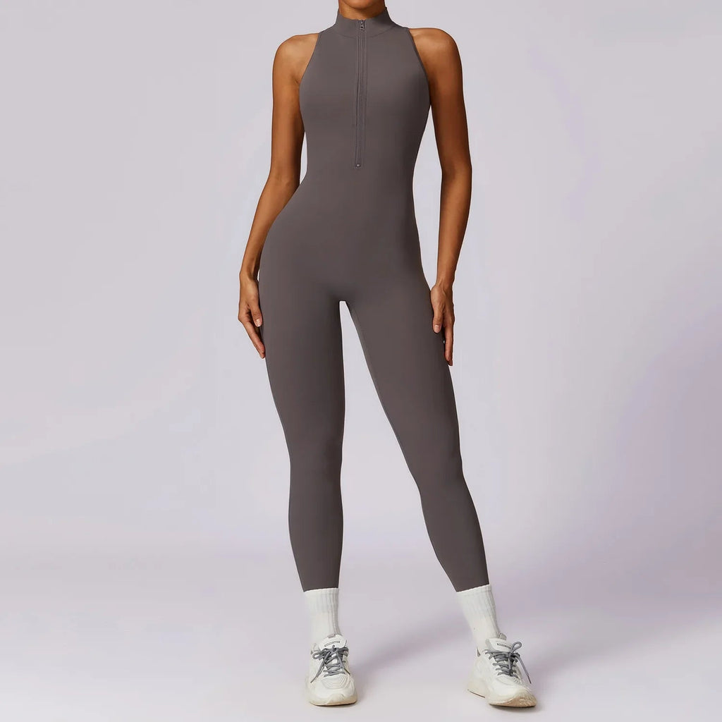 ZipFit Yoga Jumpsuit: Women's Activewear Set THRIXINE
