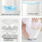 2000ml Air Humidifier Double spray Mist nozzle Cool Mist Large capacity Colorful Night Light usb H2O Air Diffuser Humidifier