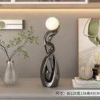 Home Decor Statue Abstract Art Ornaments Nordic Living Room Large Floor Luminous Sculpture Housewarming Gift Interior Figurines