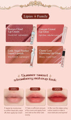 Flower Knows Strawberry Rococo Series Cloud Lip Cream Lip Gloss Long Lasting Velvet Lip Tint Lipstick for Women Cosmetic Lootquake LLC