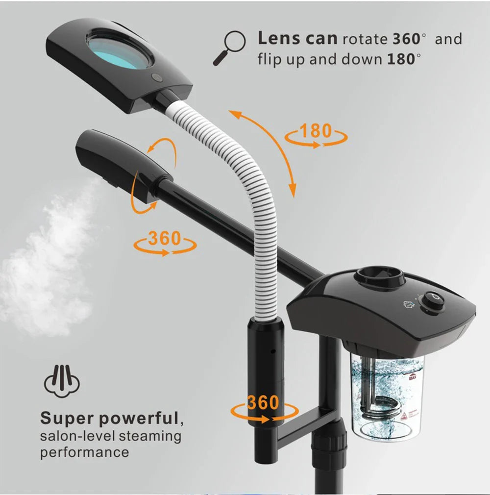 Skin Care Whitening Hot Facial Steamer Vaporizer Salon Home Spa SprayerWarm Mist Humidifier for Face Deep Cleaning Lootquake LLC