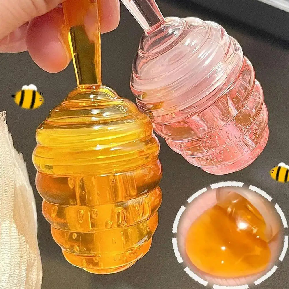 Lovely Honey Pot Lip Oil Lip Gloss Lip Balm Hydrating Lip Balm For Lip Care Moisturizing Clear Lip Oil Liquid Lipstick Lootquake LLC