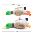 Cute Plush Duck Sound Pet Toys Stuffed Squeaky Animal Squeak Dog Toy Cleaning Tooth Dog Chew Rope Toys Pet Dog Accessories Toys Lootquake LLC