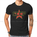 Russian USSR CCCP Creative TShirt for Men Over The Red Star  Round Neck Pure Cotton T Shirt Birthday Gifts Streetwear
