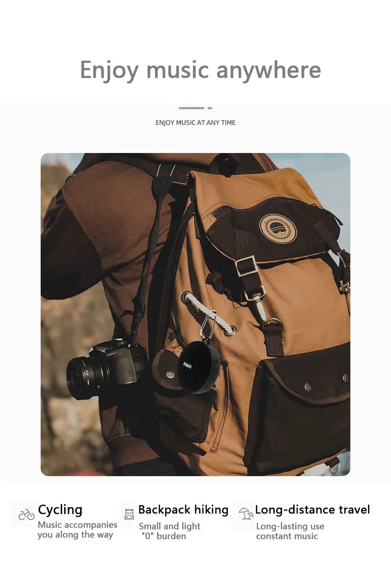 Bicycle Bluetooth Portable Wireless Sound Box with Bracket Handlebar Speaker Waterproof Subwoofer for Scooter Outdoor