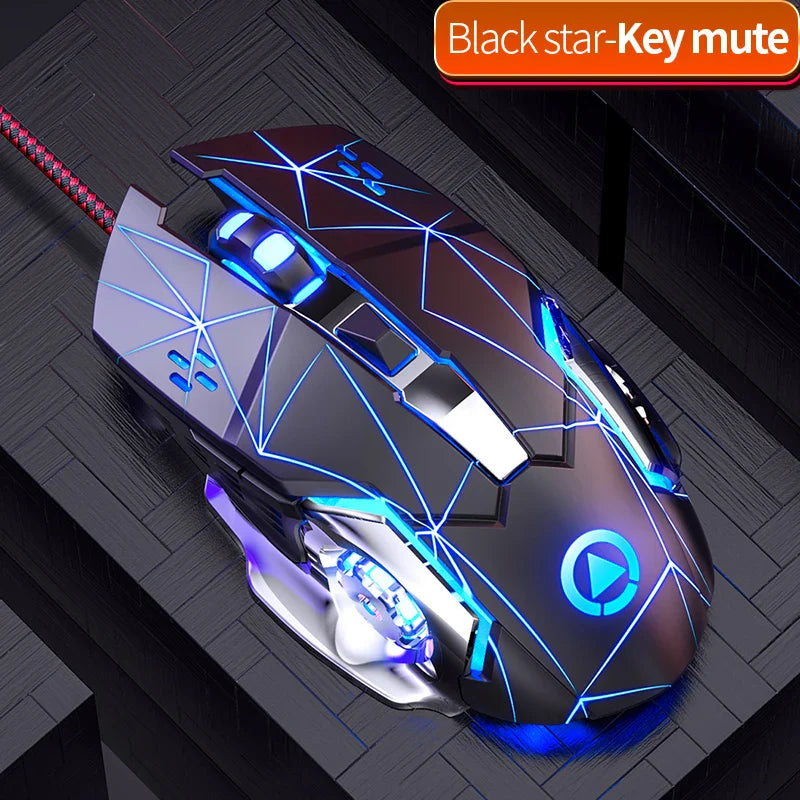 G15 Mechanical Gaming Mouse 7-Color Breathing Light Wired Laptop USB Desktop Office Computer Gaming Mouse Mute Lootquake LLC