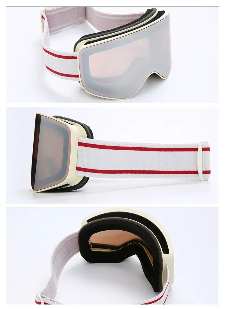 Ski Snowboard Goggles Women Men Skiing Eyewear Mask UV 400 Snow Double Anti-Fog Cylindrical - SJB-DIAMOND ELITES