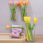 5Pcs Tulip Seal Clips Kitchen Food Snack Seal Sealing Bag Clips with Magnetic Storage Box Reusable Bag Sealer Home Storage Tools Lootquake LLC