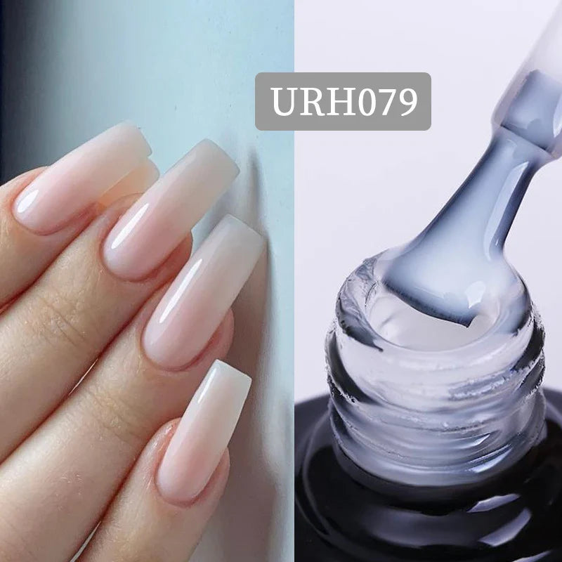 UR SUGAR Blue Color Rubber Base Gel Nail Polish Gold Glitter Base Gel Top Coat Soak Off UV LED Gel Nail Art Varnish Manicure Lootquake LLC