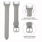 Fitbit Charge 5 6 Slim Leather Band - Comfortable Strap