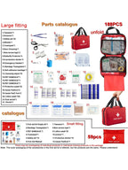 First Aid Kit 188 pcs emergency and survival essentials THRIXINE