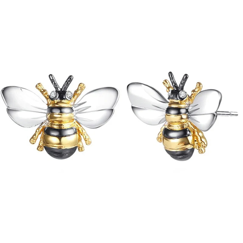 Huitan Delicate Bee Earrings Women for Wedding Engagement Good Quality Ear Accessories Dance Party Funny Earrings Trendy Jewelry Lootquake LLC