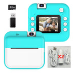 Children Digital Camera Photography Instant Print Camera for Kids Thermal Print Camera Photo Printing Video Toys With 32G Card Lootquake LLC