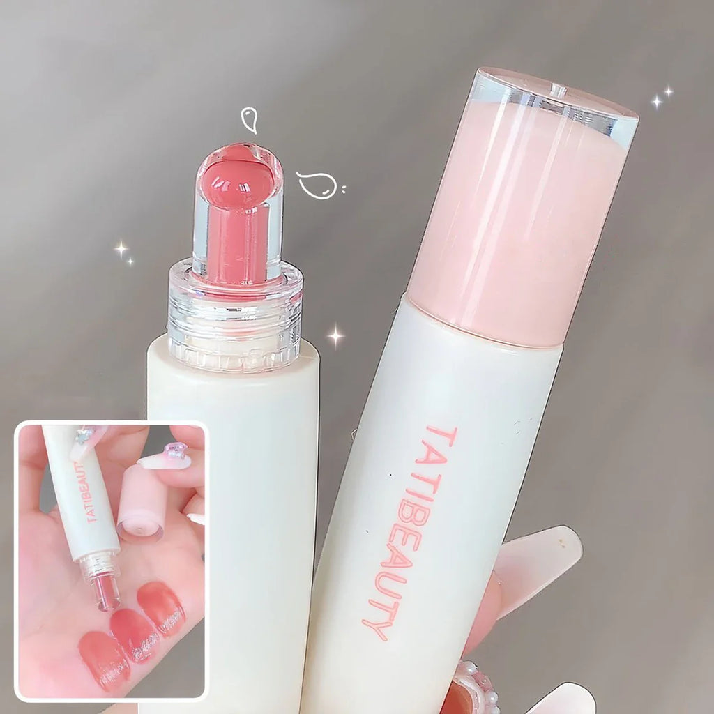 TATIBEAUTY Lip Jelly Essence Hydrating Lipstick Lip Gloss Lip Gloss Mirror Lip Gloss Lipstick Tender Pink Student Makeup Lootquake LLC
