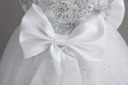 New Christmas Party Princess long dress children's dress children's gauze lace birthday party dinner ball big butterfly dress