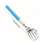 Stainless Steel Adjustable Massage and Tickle Relief Back Portable Rubber Handle Extendable Telescoping Itch Stick Health Care