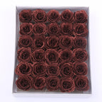 30pcs of 7cm Glitter spray artificial flower rose for Christmas gift hot Valentine DIY bouquet easter wedding Birthday decor Lootquake LLC