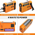 SolarWave 2000: 3-in-1 Crank Radio & Power Bank THRIXINE
