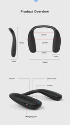 Neckband Bluetooth Speakers 12H music Wireless Wearable Speaker True 3D Stereo Sound Portable Personal Speakers with microphone Lootquake LLC