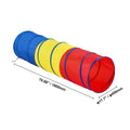 VEVOR Kids Play Tunnel Tent for Toddlers Collapsible Gift for Boy and Girl Play Tunnel Indoor and Outdoor Game Red/Yellow/Blue