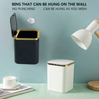 Mini Waste Bins Desktop Garbage Basket Home Table Plastic Trash Can Office Supplies Dustbins Car Portable Sundries Barrel Box Lootquake LLC