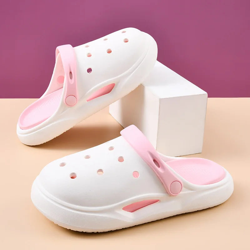 Women's Sandals Summer Outdoor Wear Anti-Slip Thick Bottom Beach Shoes Head Cover Slippers Ladies Fashion 2024 New Mod Lootquake LLC