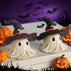 1PC Halloween Horror Hat Ghost Resin Craft Home Decor Scary Ornament Decoration Party Gift Spooky Collectible Art Fairy Garden Lootquake LLC