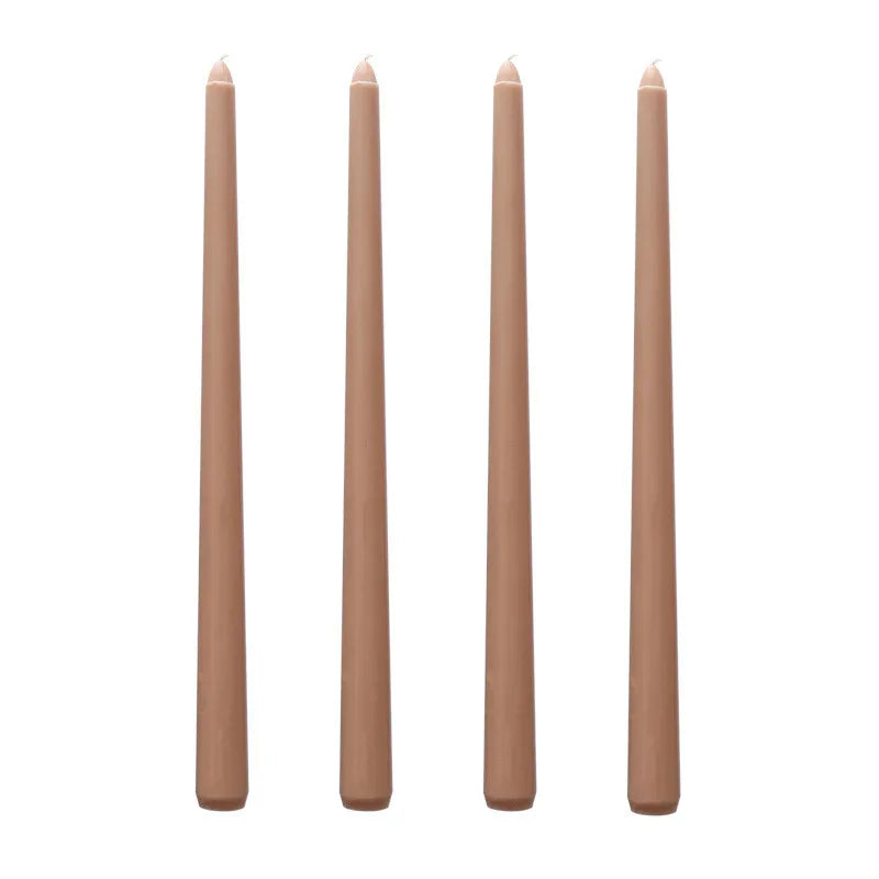 30CM Taper Candle 4 Pack - Home Interior Long Burning Dripless and Smokeless Candles Unscented - Valentines Candles for Home Lootquake LLC