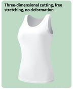 European and American Yards Ladies Suspender Vest Sleeveless Top Solid Color Sexy Thread Bottoming Thin Vest Four Seasons Essent