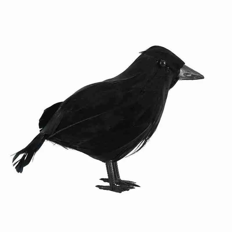 Halloween Decoracion Simulation Black Crow Raven Bird Repellent Pest Control Pigeon Repellent Event Party Bar Decoration Lootquake LLC