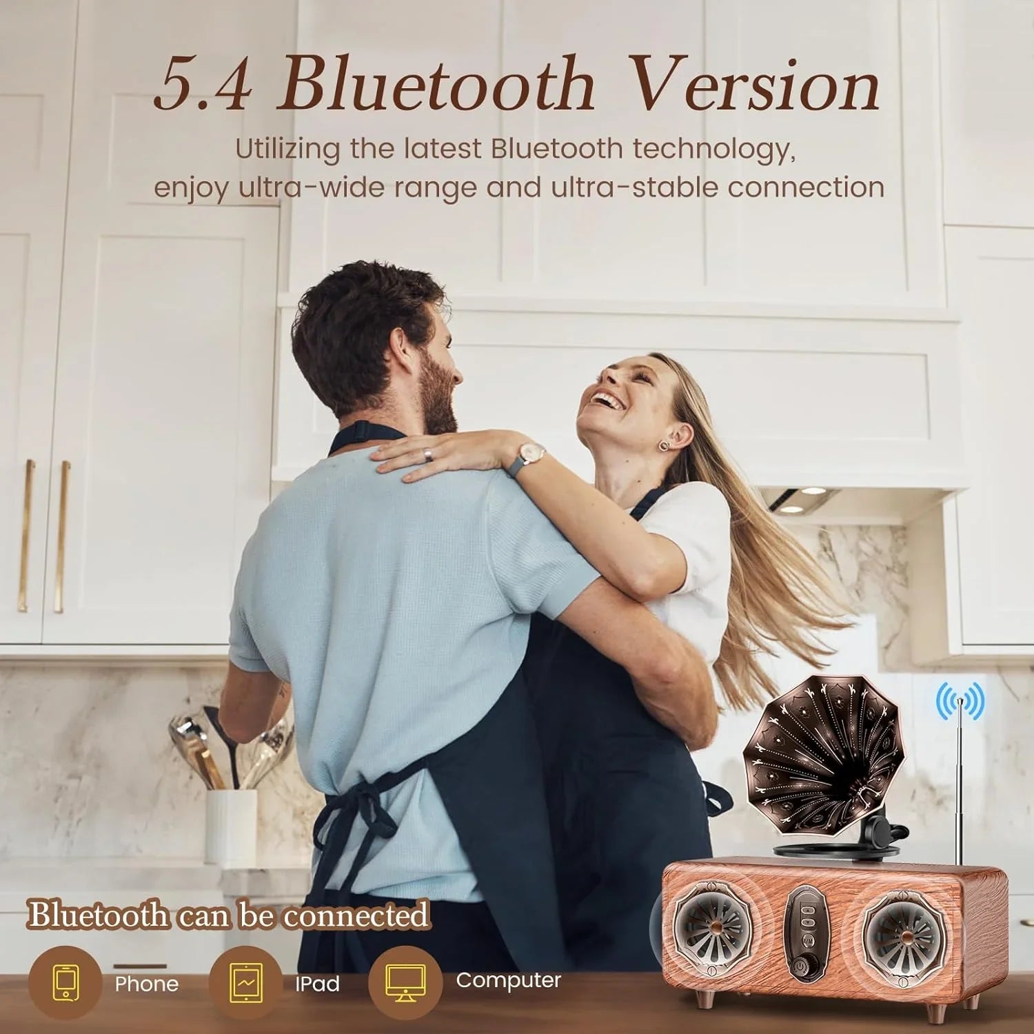 AS36 Bluetooth Speaker Features High-Quality Retro Multi-Functional FM Radio High-Volume Wireless Audio System Subwoofer Gift Lootquake LLC
