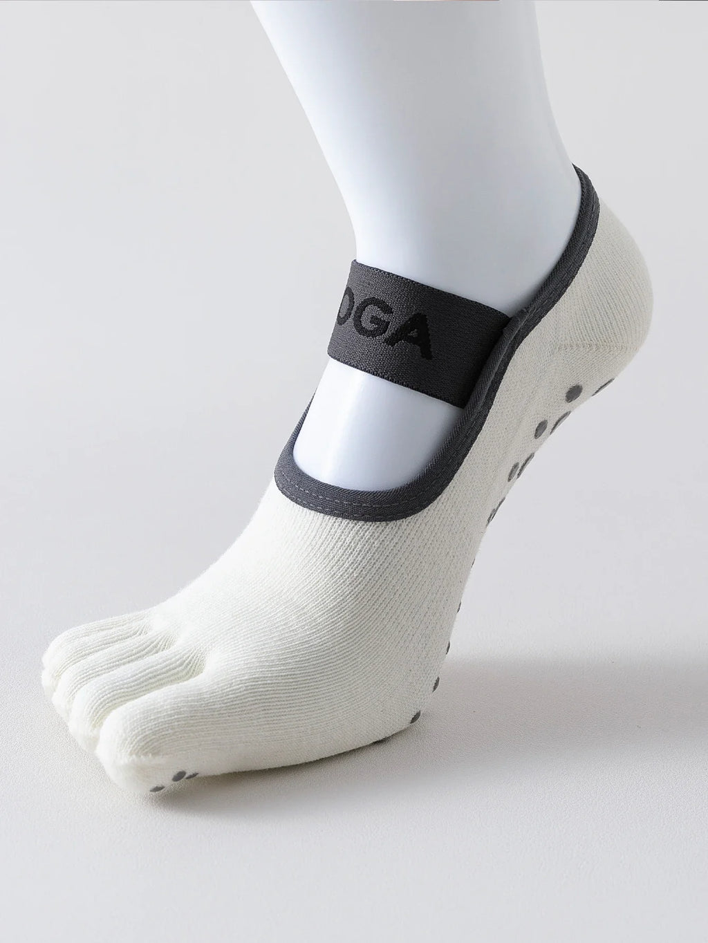Women's five finger socks, anti slip yoga socks