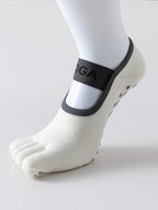 Women's five finger socks, anti slip yoga socks
