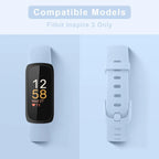 Fitbit Inspire 3 Silicone Band – Soft Waterproof Strap - SJB-DIAMOND ELITES