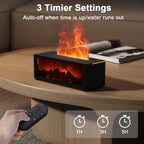 Air Humidifier Essential Oil Diffuser Flame Aroma Humidifier Home Room Fragrance Diffuser with Night Light Aromatherapy Diffuser Lootquake LLC