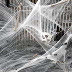 Halloween Decorations Artificial Spider Web Stretchy Cobweb Scary Party Halloween Decoration for Bar Haunted House Scene Props Lootquake LLC