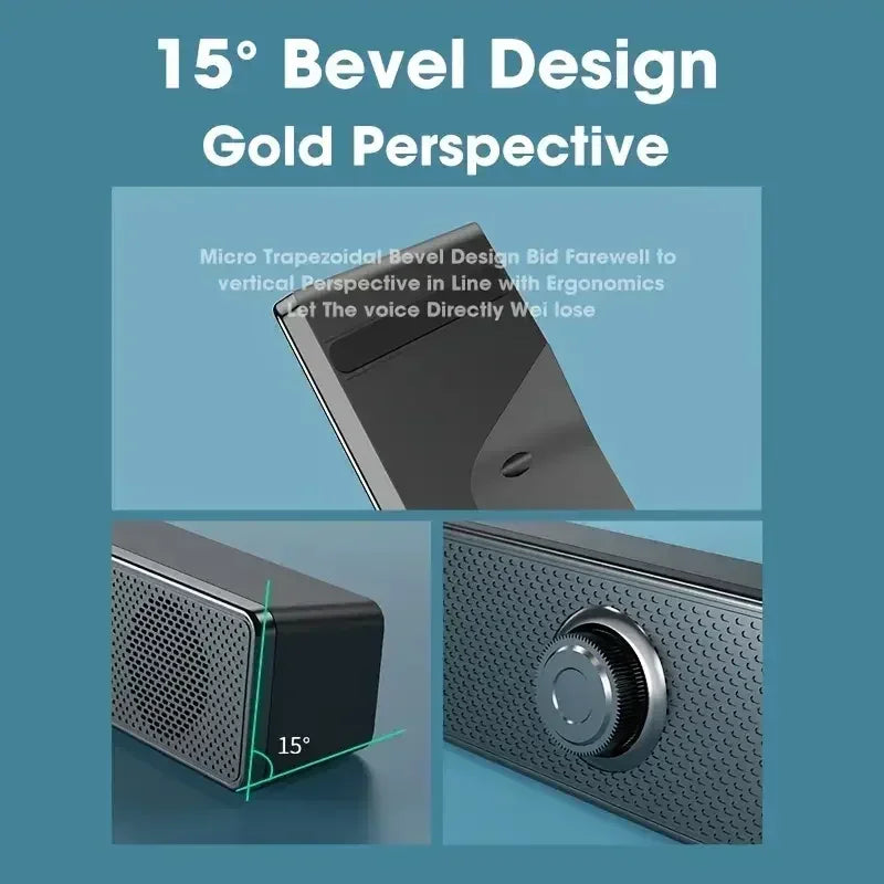 Computer Desktop High-quality Bluetooth Wired Dual-purpose High-volume Microphone Two-in-one Speaker Home Surround Audio System Lootquake LLC