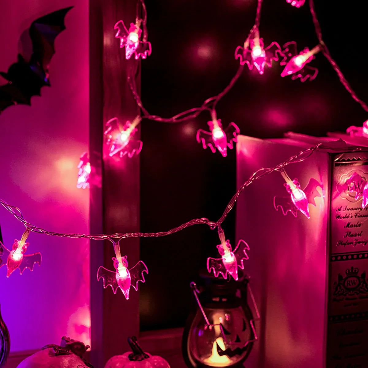 Halloween Bat Lantern Horror Theme Party Decorative Atmosphere Full of Festive Colors Illuminate Halloween Night